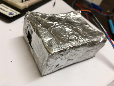 Blindaje suplementario envolviendo el dispositivo en papel aluminio