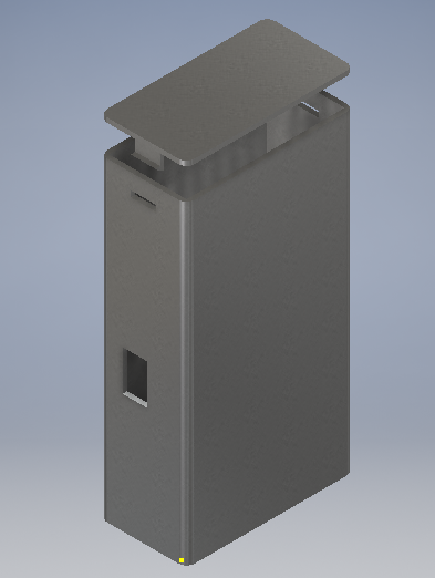 Modelado 3D de la carcasa en Autodesk Inventor