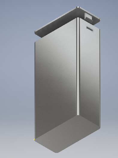 Vista isométrica de ensamble en Autodesk Inventor